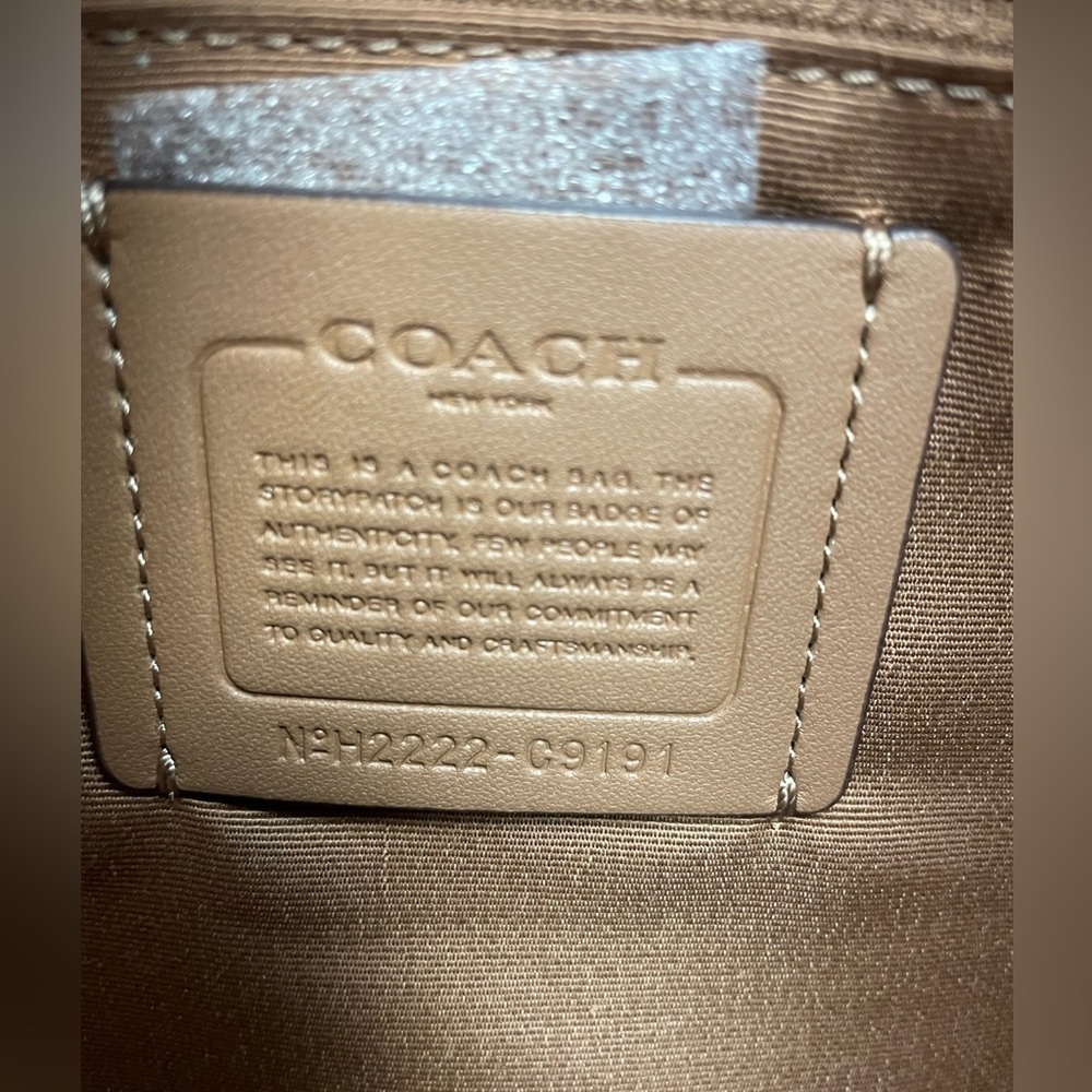 COACH Jules Hobo Bag in Signature Canvas Snake Embossed Leather Bag - Picture 16 of 16